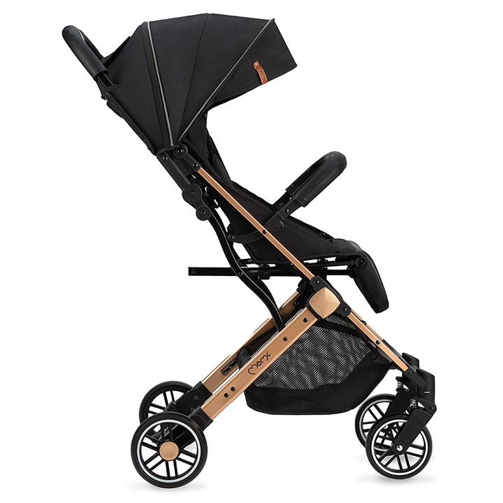 Sportovní kočárek MoMi ESTELLE černý se zlatým rámem
