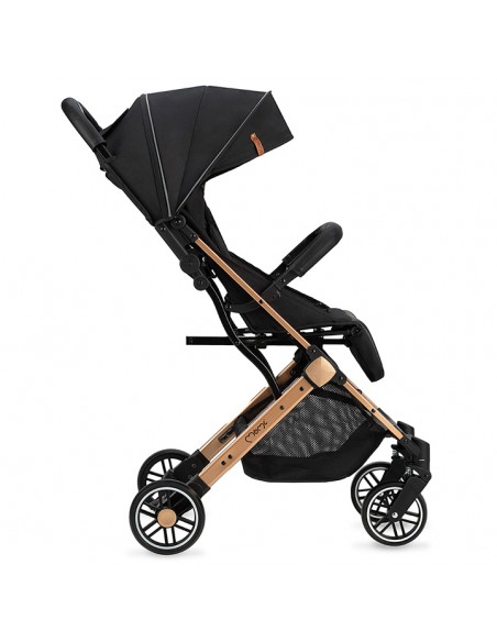 Sportovní kočárek MoMi ESTELLE černý se zlatým rámem