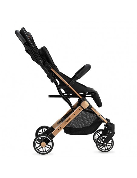 Sportovní kočárek MoMi ESTELLE černý se zlatým rámem