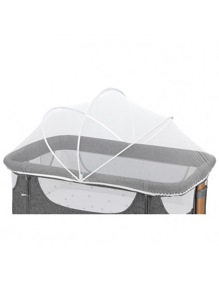 Postýlka MoMi SMART BED 3v1 šedá