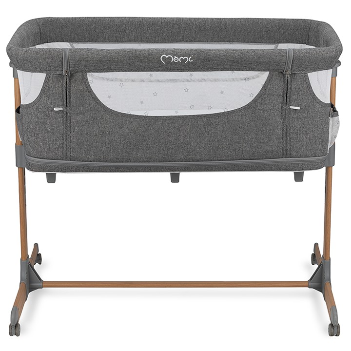 Postýlka MoMi SMART BED 3v1 šedá