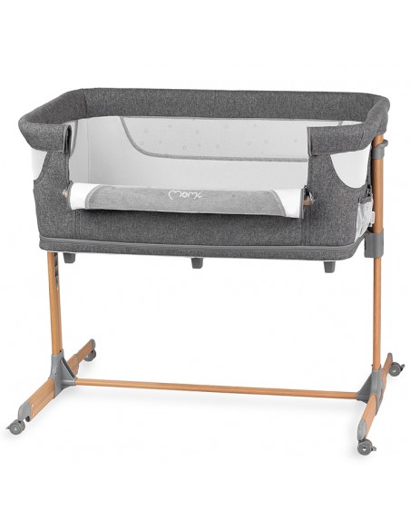 Postýlka MoMi SMART BED 3v1 šedá