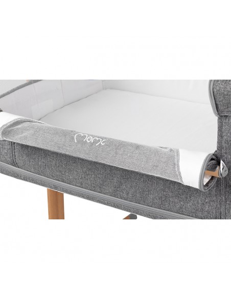 Postýlka MoMi SMART BED 3v1 šedá