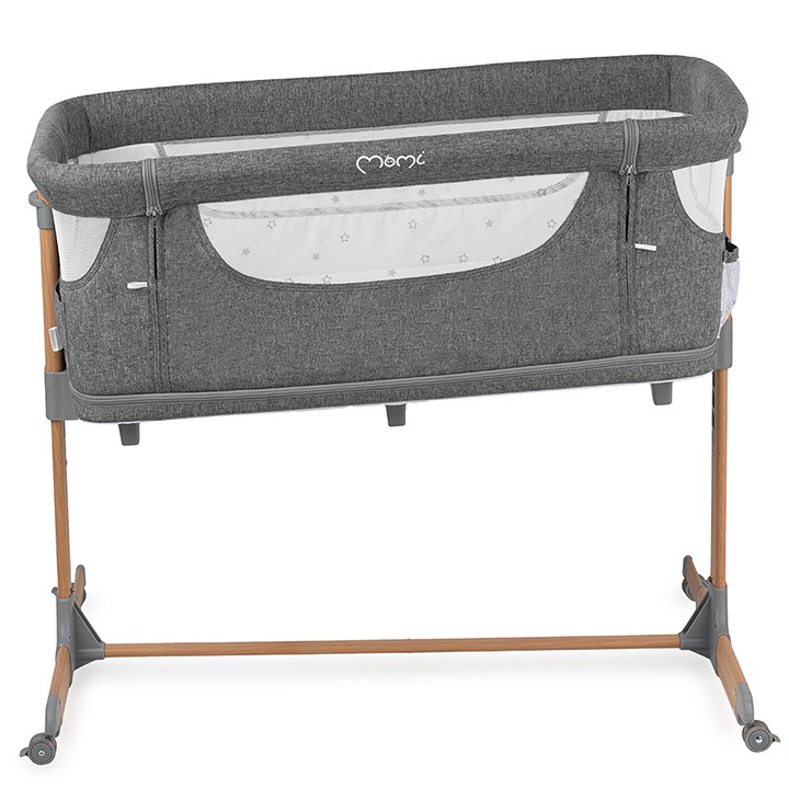 Postýlka MoMi SMART BED 3v1 šedá