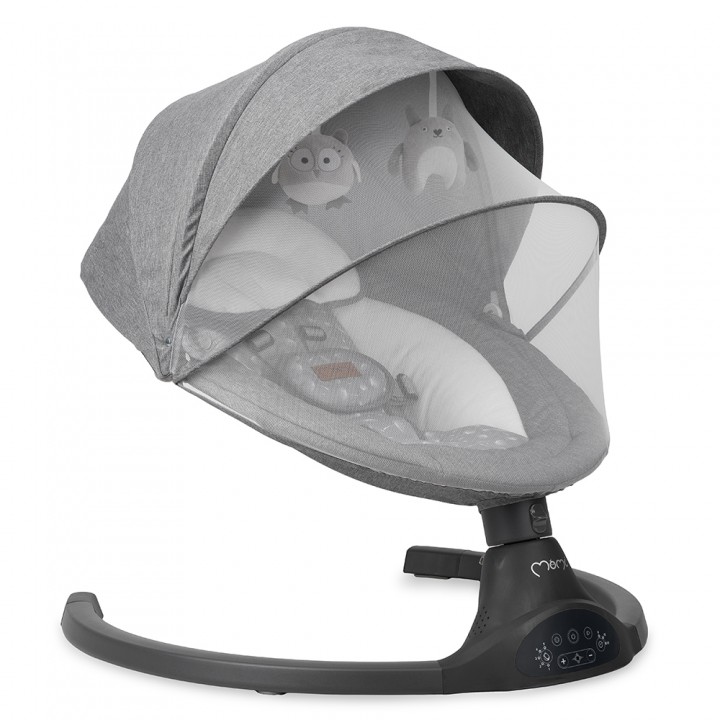 Elektrické houpátko MoMi KENANI tmavě šedá