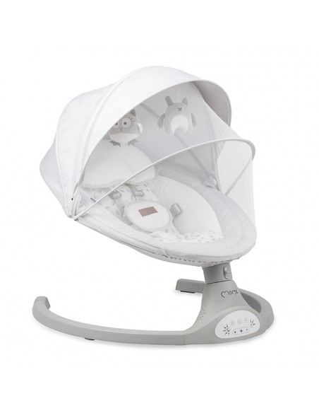 Elektrické houpátko MoMi KENANI světle šedá