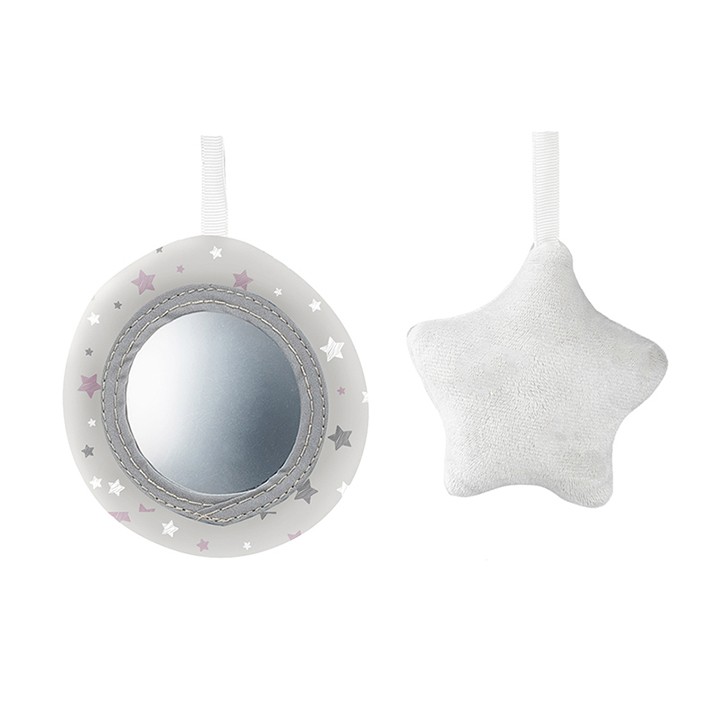 Houpací lehátko s melodiemi MoMi LISS medvěd růžový