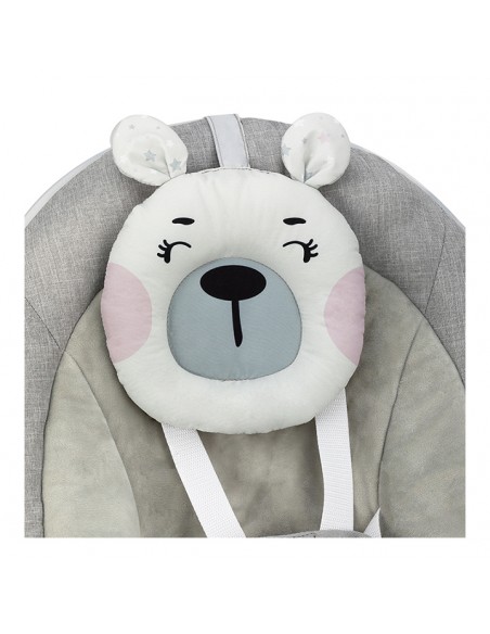 Houpací lehátko s melodiemi MoMi LISS medvěd růžový