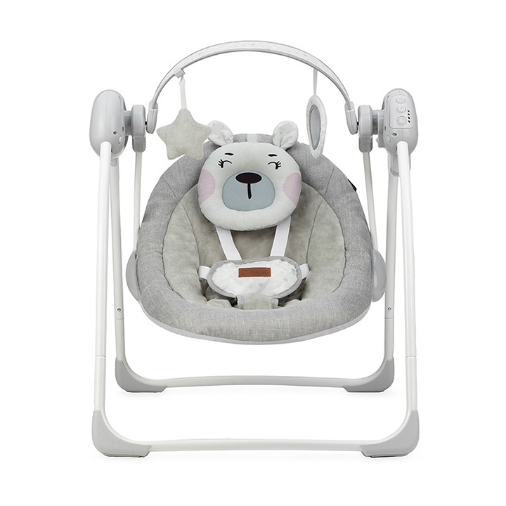 Houpací lehátko s melodiemi MoMi LISS medvěd růžový