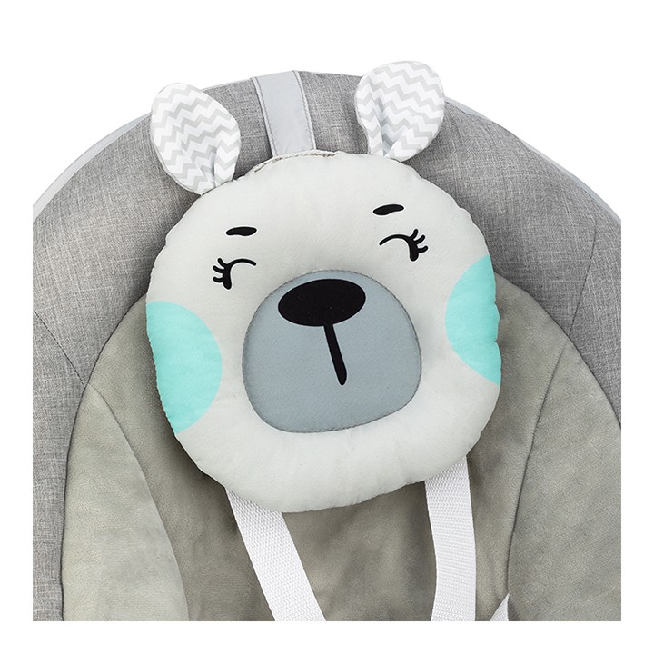 Houpací lehátko s melodiemi MoMi LISS medvěd modrý