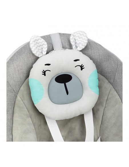 Houpací lehátko s melodiemi MoMi LISS medvěd modrý