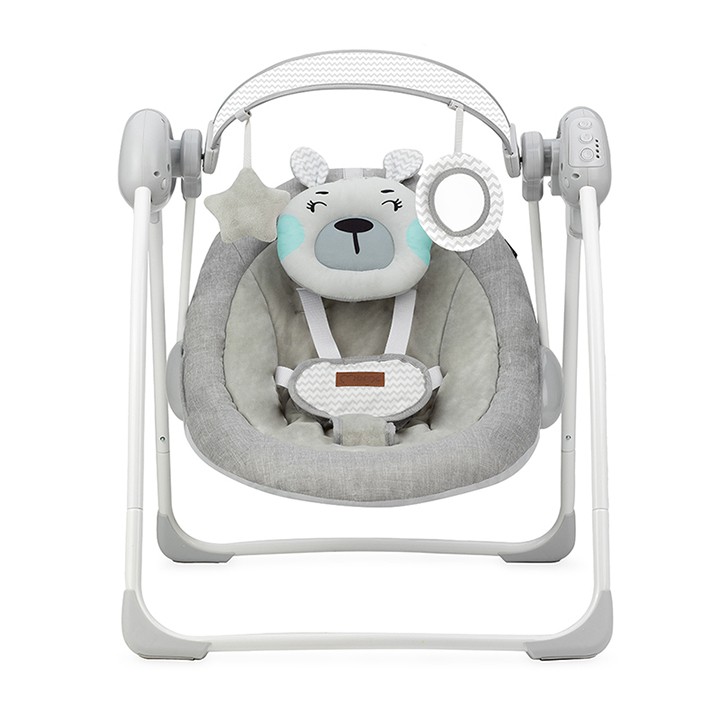 Houpací lehátko s melodiemi MoMi LISS medvěd modrý