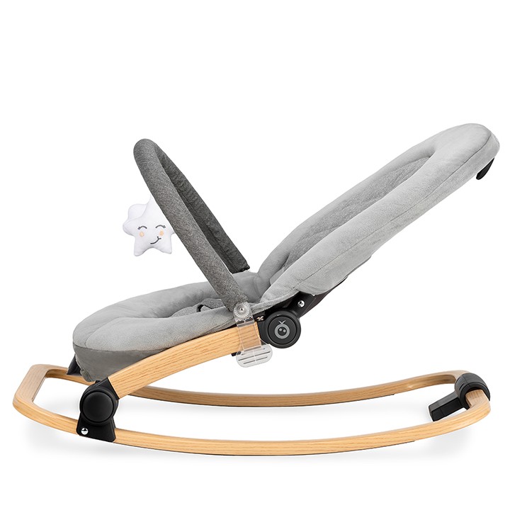 Vibrační lehátko MoMi s melodií LUMIWOOD s hvězdami