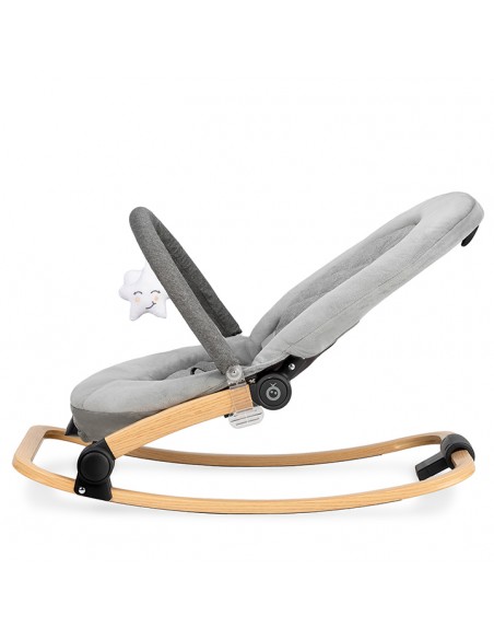 Vibrační lehátko MoMi s melodií LUMIWOOD s hvězdami