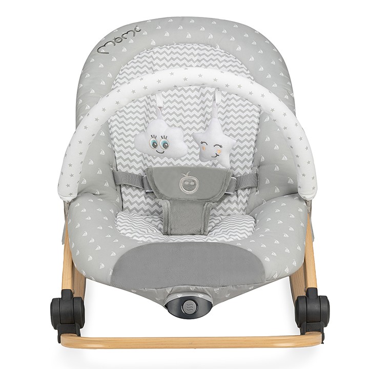 Vibrační lehátko MoMi s melodií LUMIWOOD s hvězdami