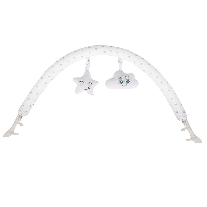 Vibrační lehátko MoMi s melodií LUMIWOOD s hvězdami