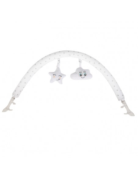 Vibrační lehátko MoMi s melodií LUMIWOOD s hvězdami