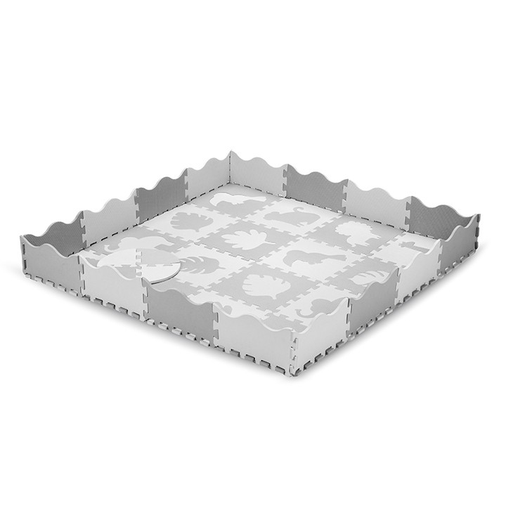Hrací podložka pěnové puzzle MoMi ZAWI šedá
