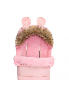 Zimní fusak MoMi COZY růžový 2