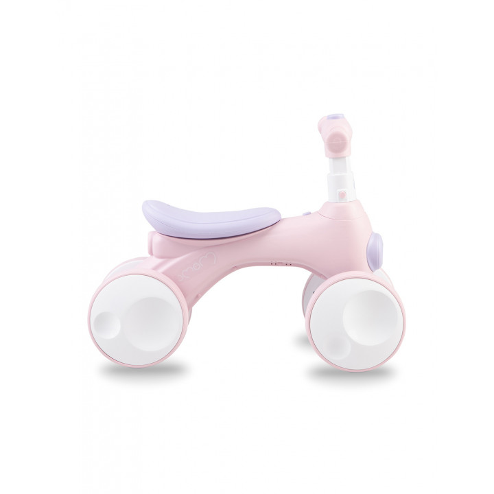 Odrážedlo MoMi TOBIS s bublinami růžové