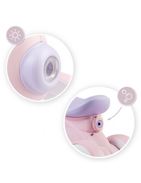 Odrážedlo MoMi TOBIS s bublinami růžové