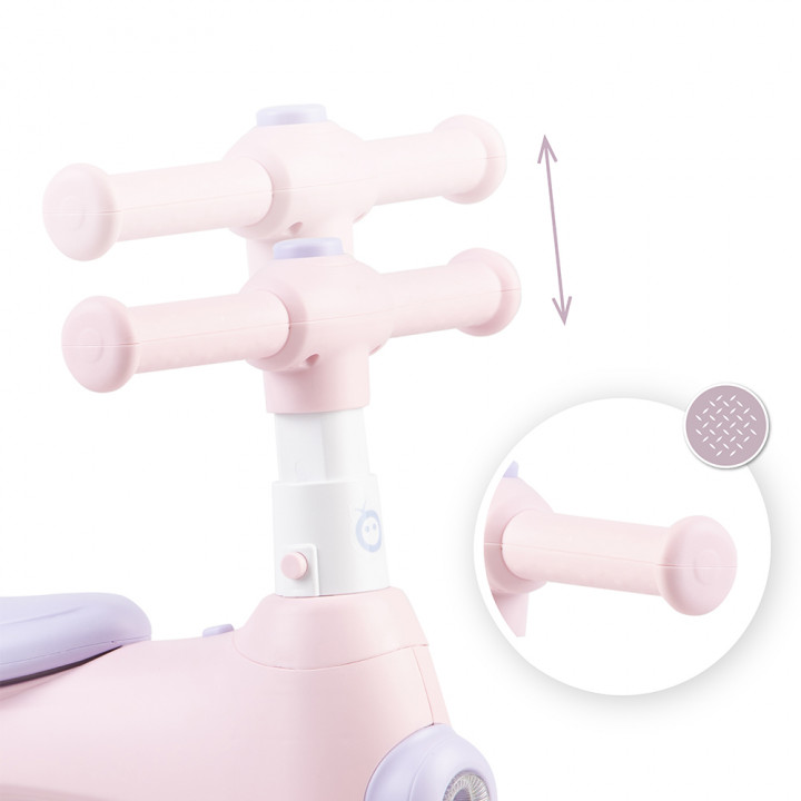 Odrážedlo MoMi TOBIS s bublinami růžové