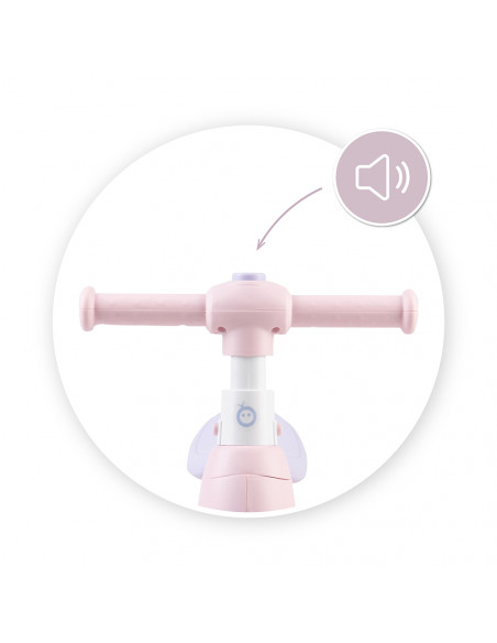 Odrážedlo MoMi TOBIS s bublinami růžové