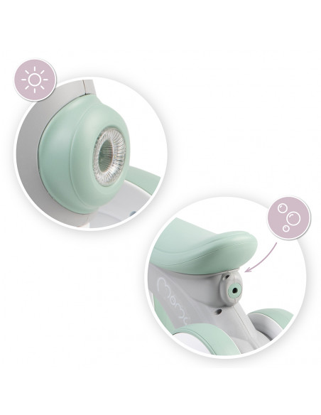 Odrážedlo MoMi TOBIS s bublinami šedé