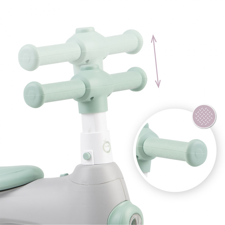 Odrážedlo MoMi TOBIS s bublinami šedé