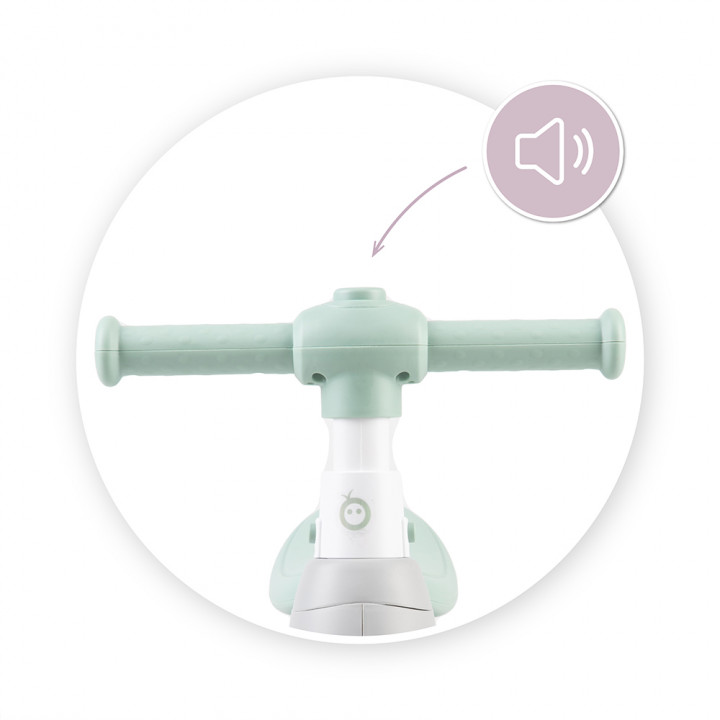 Odrážedlo MoMi TOBIS s bublinami šedé