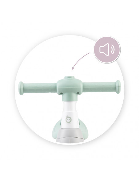 Odrážedlo MoMi TOBIS s bublinami šedé