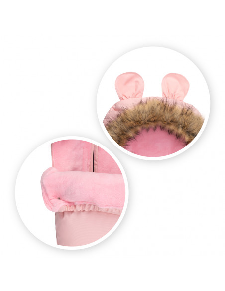 Zimní fusak MoMi COZY růžový