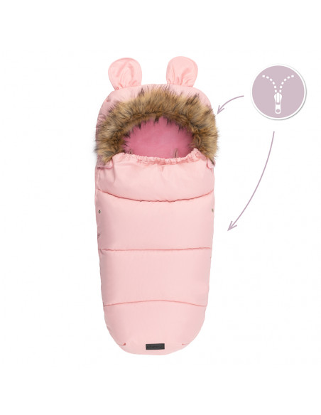 Zimní fusak MoMi COZY růžový