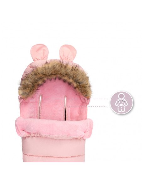 Zimní fusak MoMi COZY růžový
