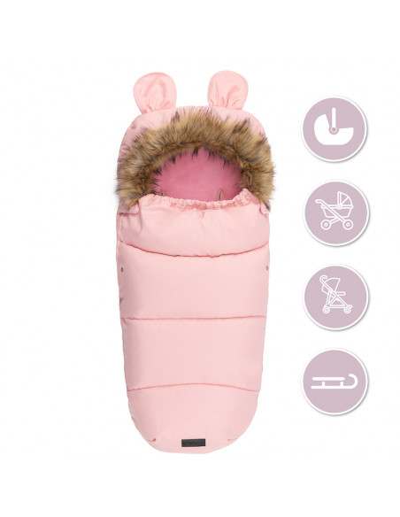 Zimní fusak MoMi COZY růžový