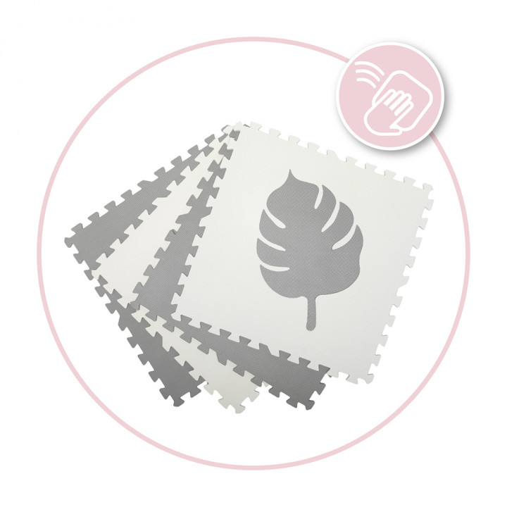 Hrací podložka pěnové puzzle MoMi FELI šedé