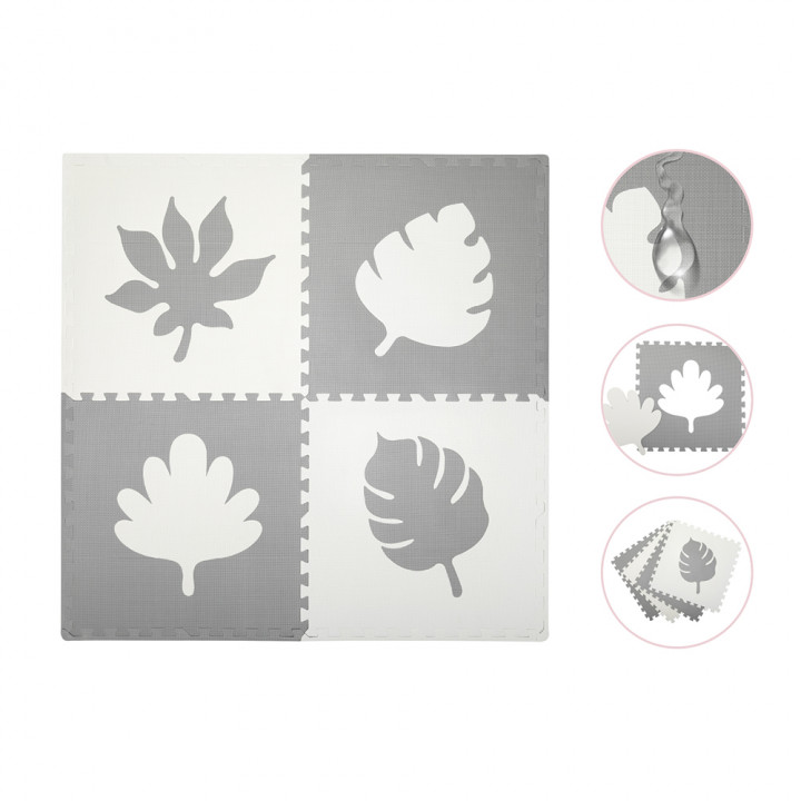 Hrací podložka pěnové puzzle MoMi FELI šedé