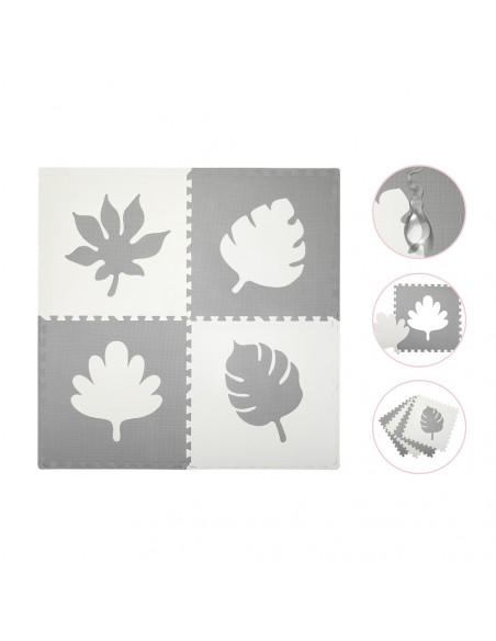 Hrací podložka pěnové puzzle MoMi FELI šedé