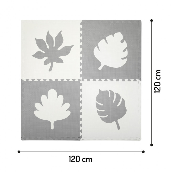 Hrací podložka pěnové puzzle MoMi FELI šedé