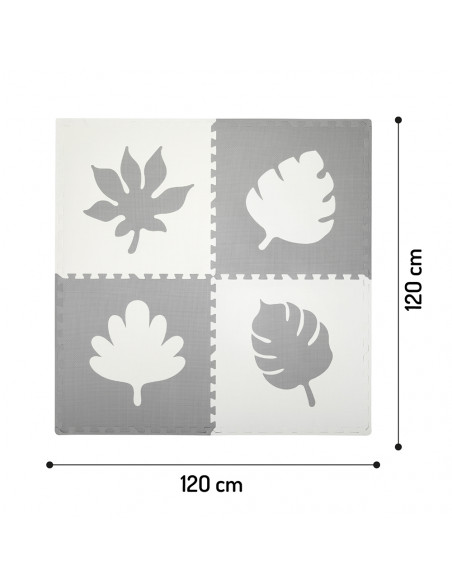 Hrací podložka pěnové puzzle MoMi FELI šedé