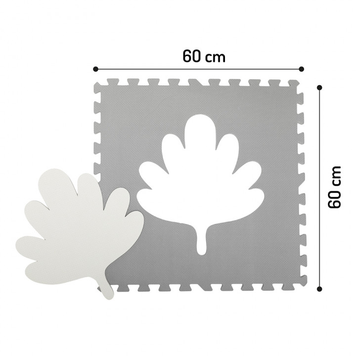 Hrací podložka pěnové puzzle MoMi FELI šedé