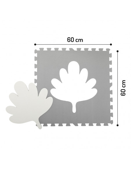 Hrací podložka pěnové puzzle MoMi FELI šedé