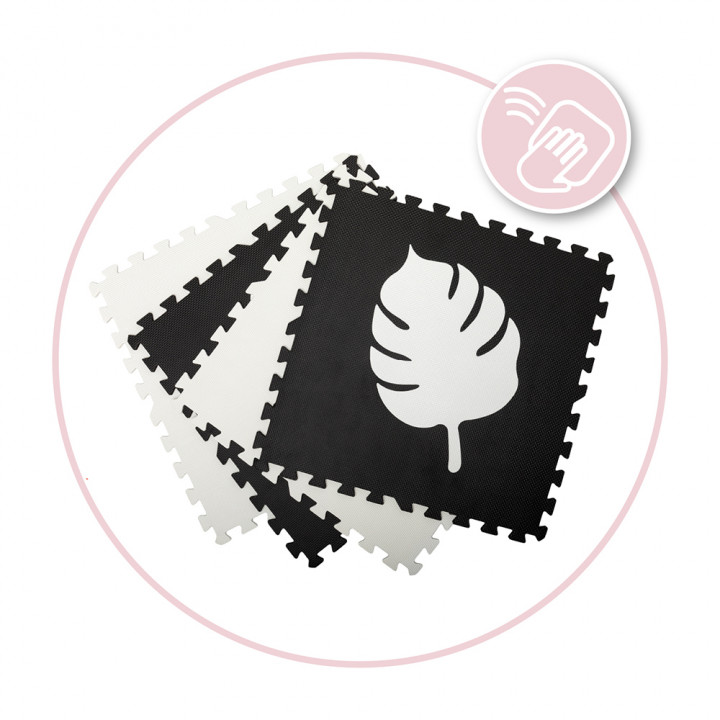 Hrací podložka pěnové puzzle MoMi FELI černé