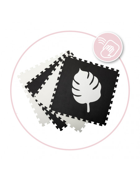 Hrací podložka pěnové puzzle MoMi FELI černé