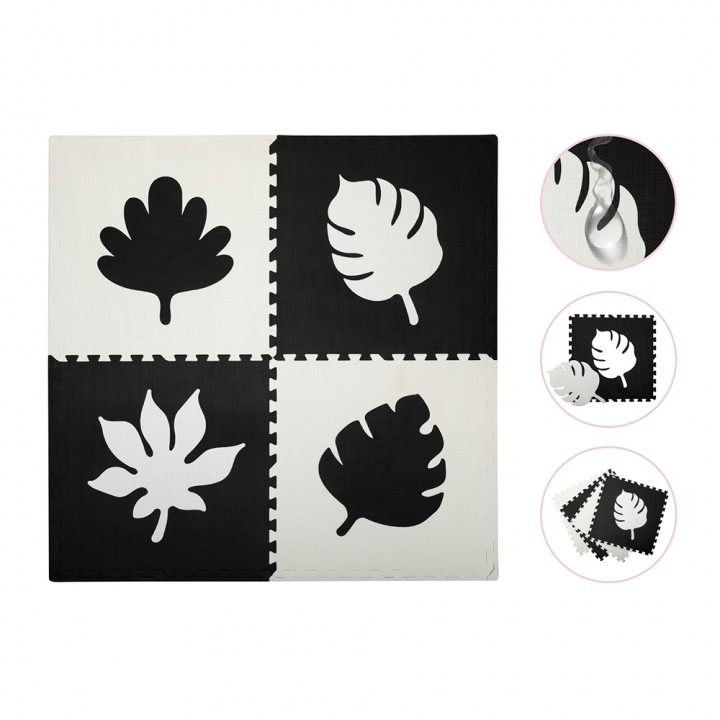 Hrací podložka pěnové puzzle MoMi FELI černé