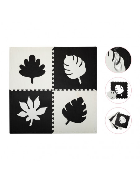 Hrací podložka pěnové puzzle MoMi FELI černé