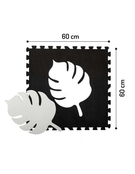 Hrací podložka pěnové puzzle MoMi FELI černé