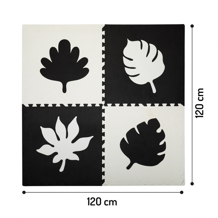 Hrací podložka pěnové puzzle MoMi FELI černé