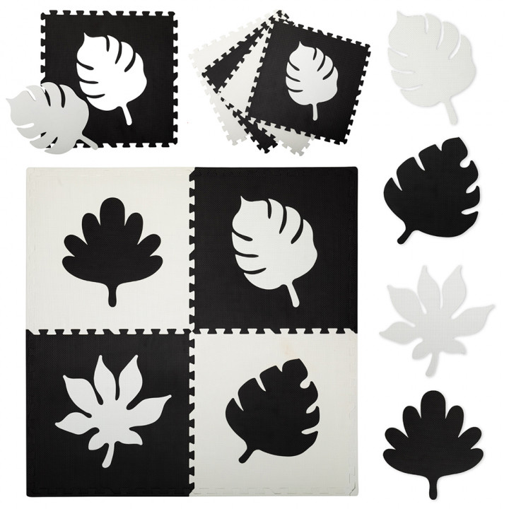 Hrací podložka pěnové puzzle MoMi FELI černé