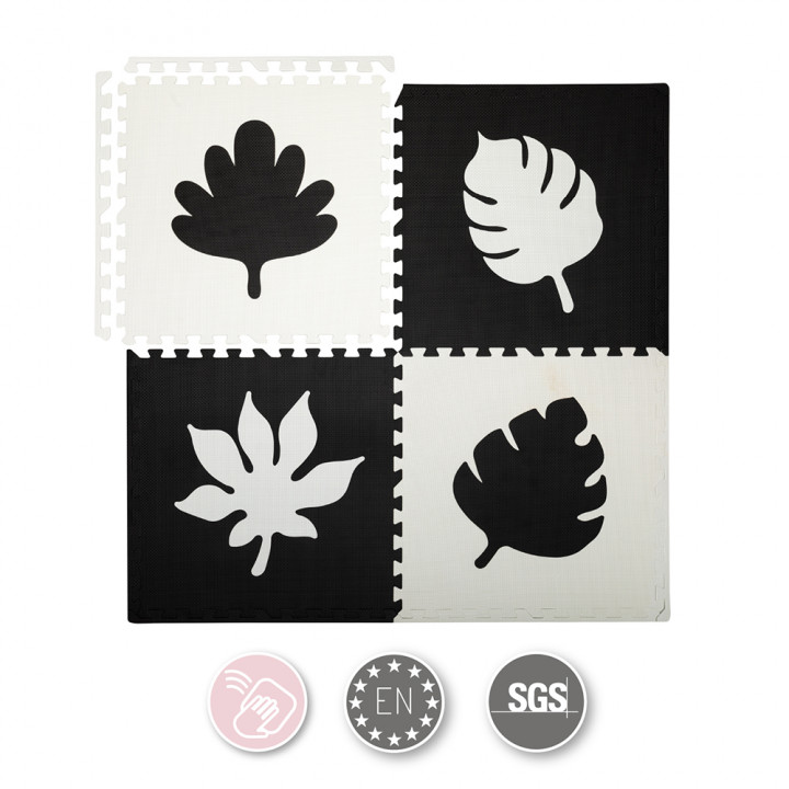 Hrací podložka pěnové puzzle MoMi FELI černé